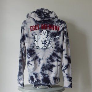 TRUE RELIGION BUDDHA TIE DYE PULLOVER HOODIE JACKET